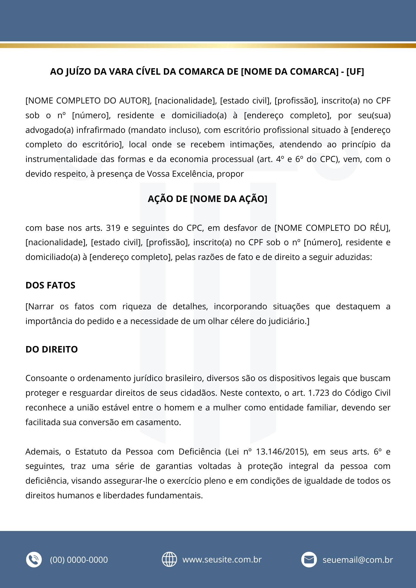 Modelo de Petição Inicial