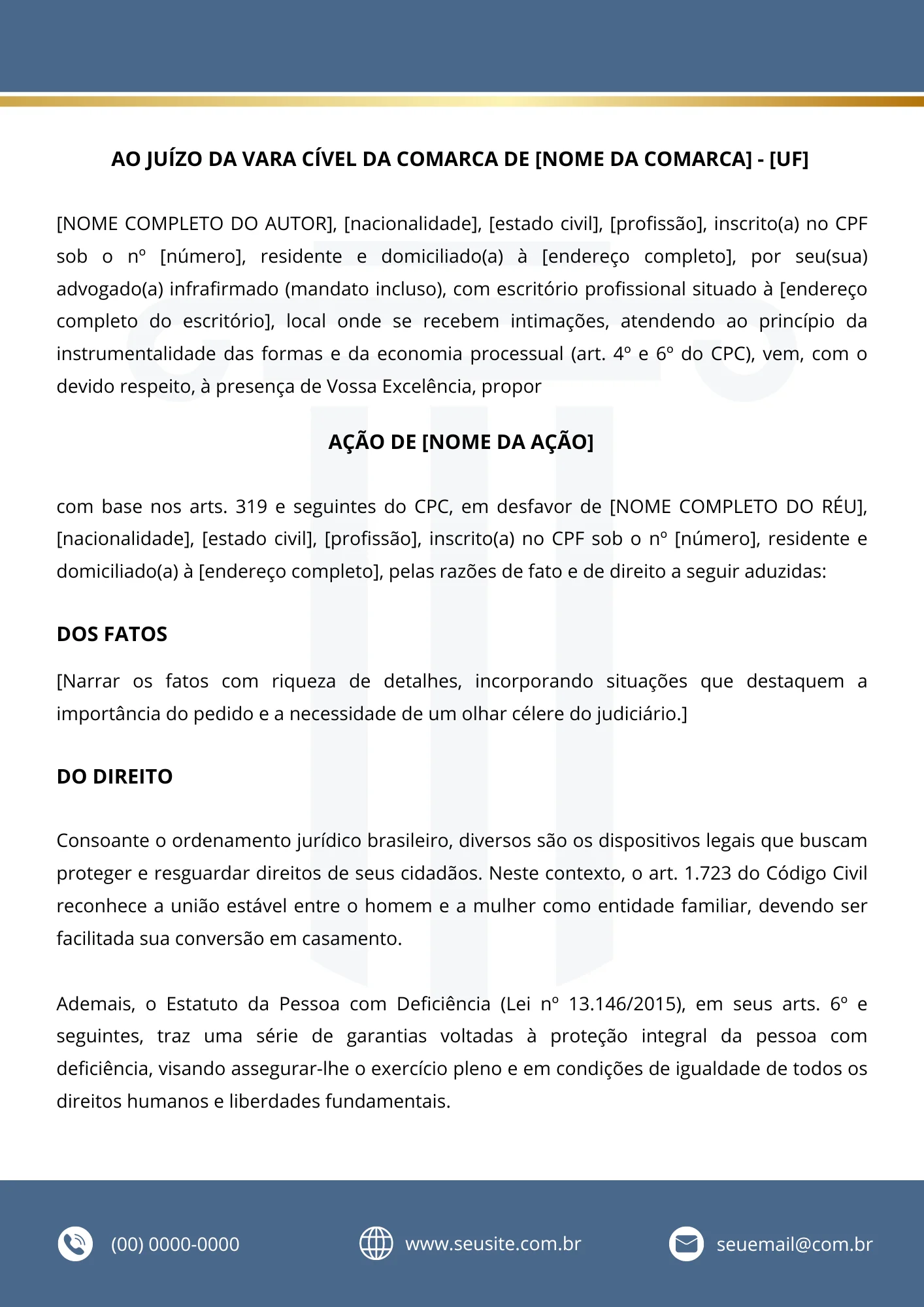 Modelo de Petição Inicial