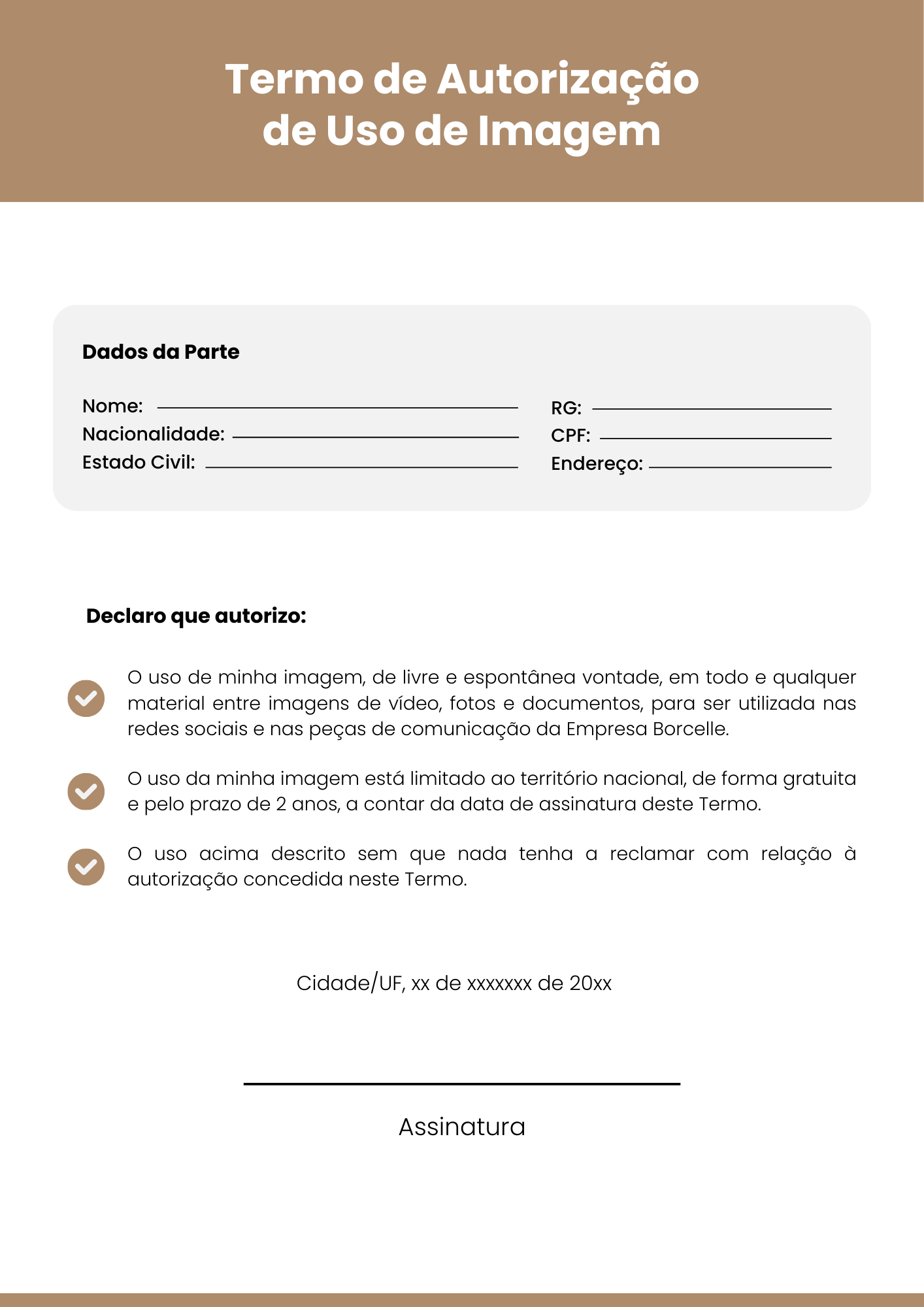 Termo de Autorização de Uso de Imagem